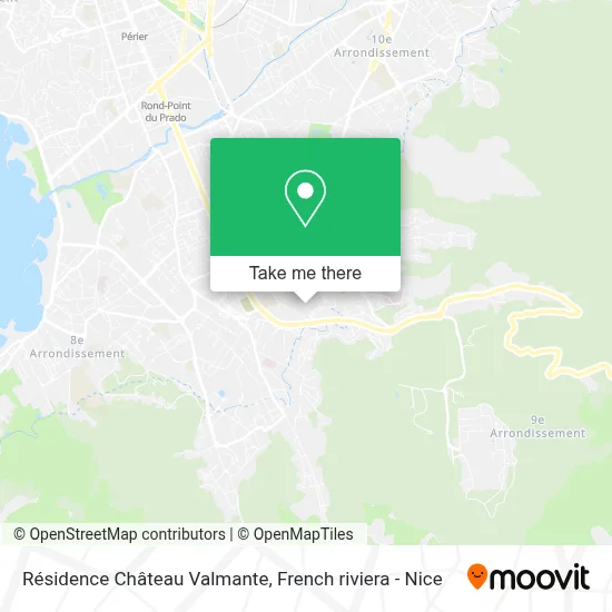Résidence Château Valmante map