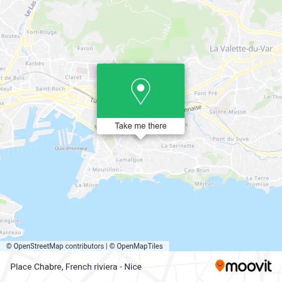Mapa Place Chabre