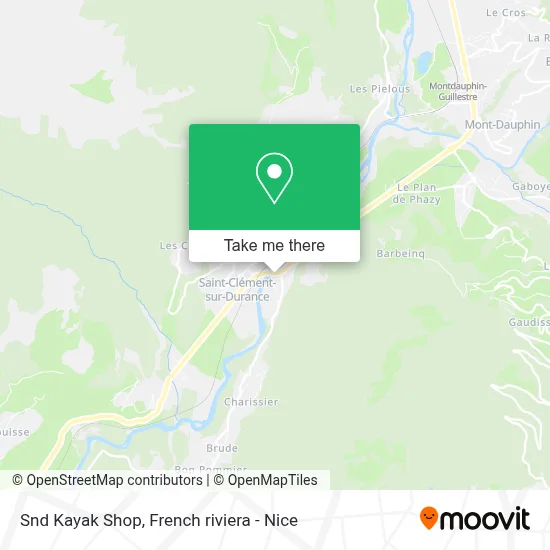 Snd Kayak Shop map