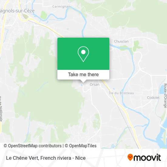 Le Chêne Vert map