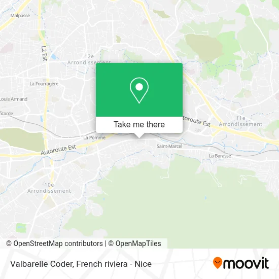 Mapa Valbarelle Coder