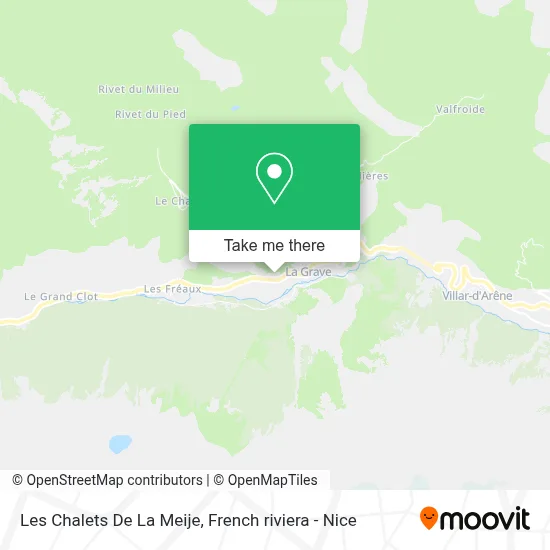 Les Chalets De La Meije map