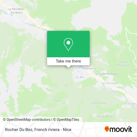 Rocher Du Bez map