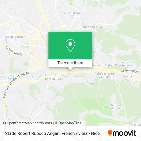 Stade Robert Ruocco Angari map