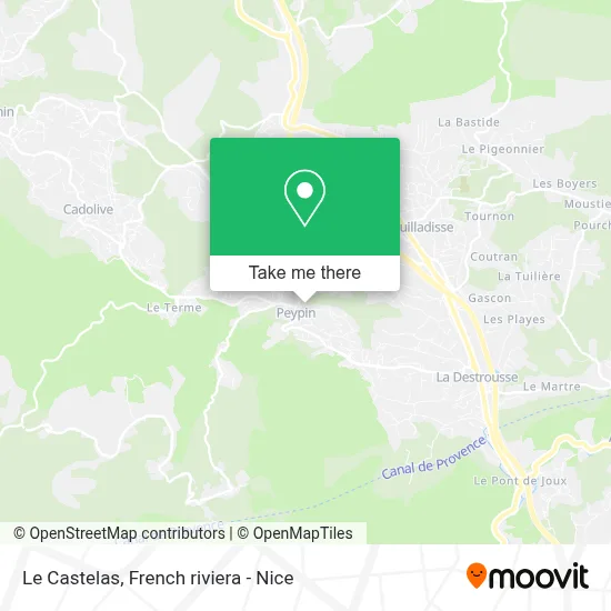 Le Castelas map