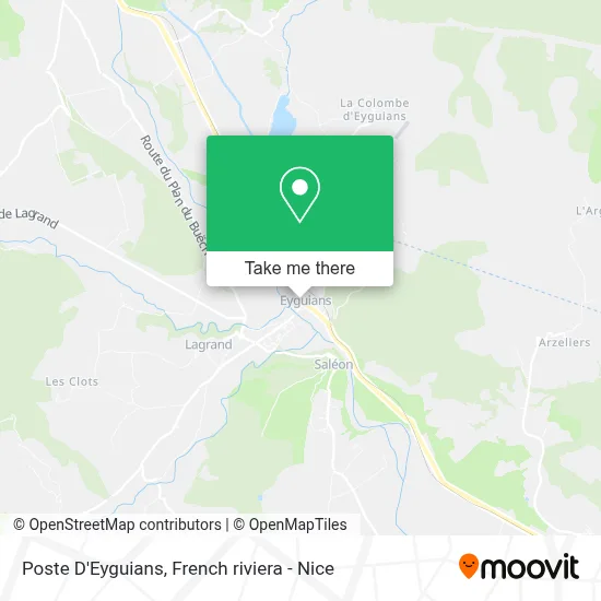 Poste D'Eyguians map