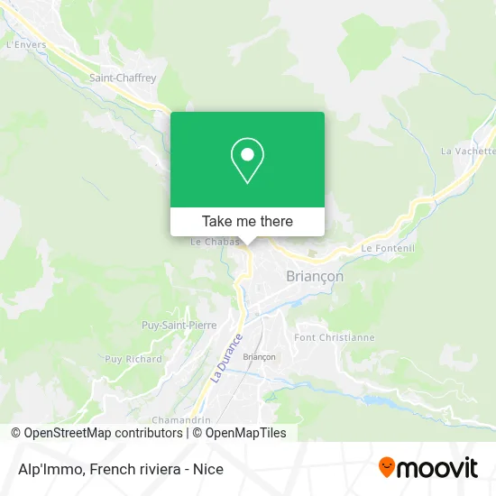 Alp'Immo map