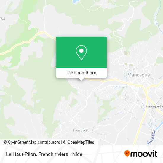 Le Haut-Pilon map