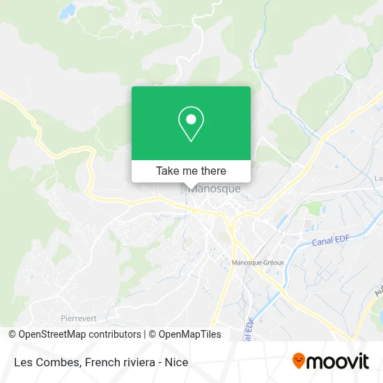 Les Combes map