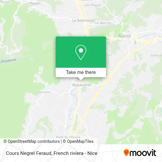 Cours Negrel Feraud map