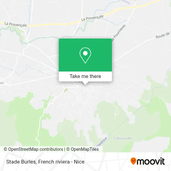 Stade Burles map