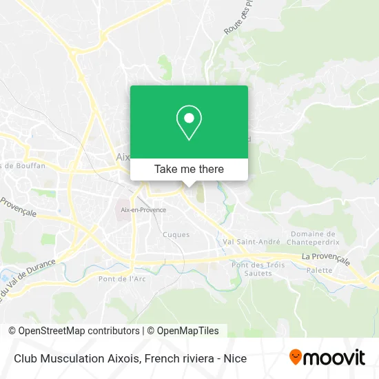 Club Musculation Aixois map