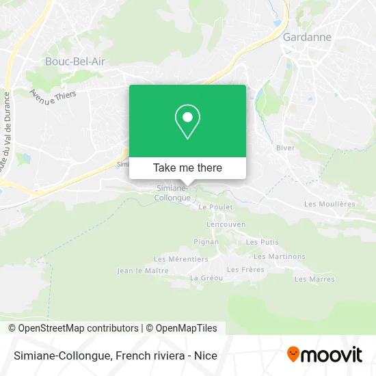 Simiane-Collongue map