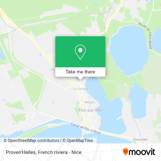 Proven'Halles map