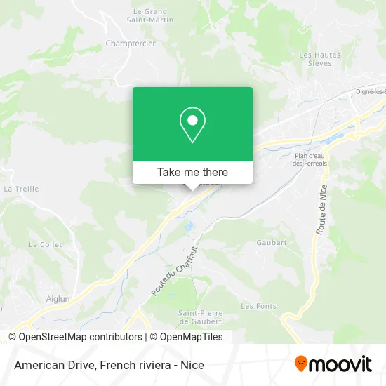 American Drive map