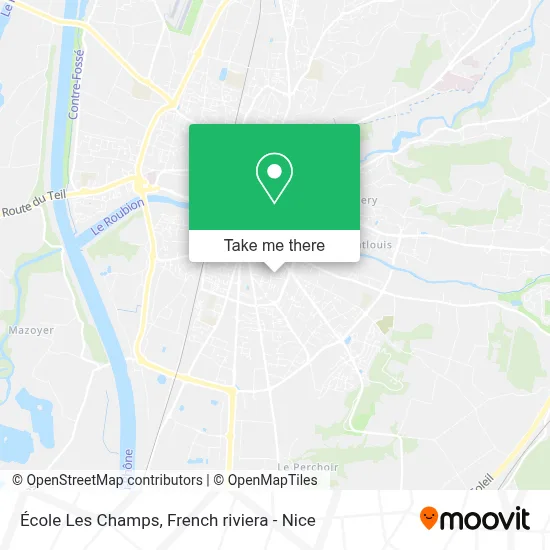 École Les Champs map