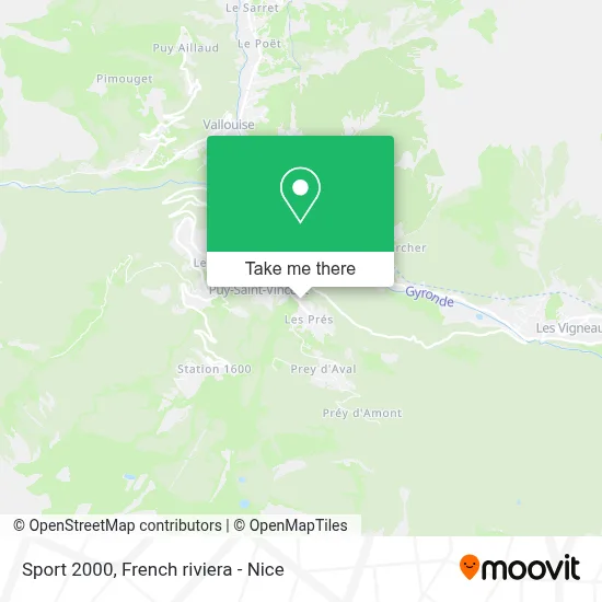 Sport 2000 map