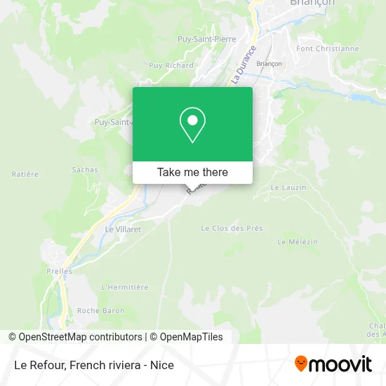 Le Refour map