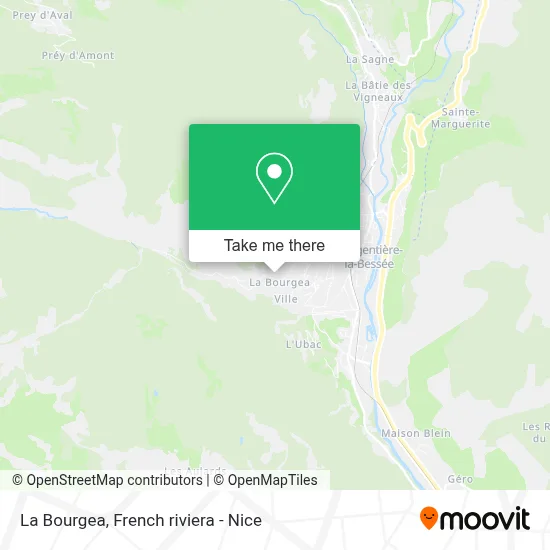 La Bourgea map