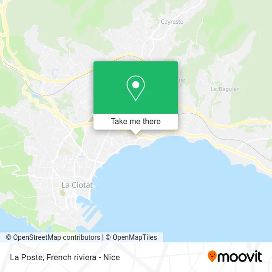 La Poste map