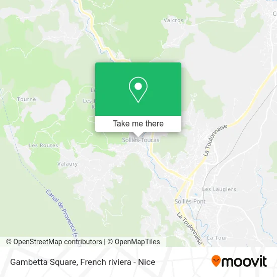 Place Gambetta map