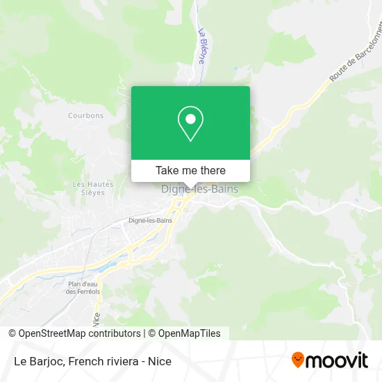 Le Barjoc map