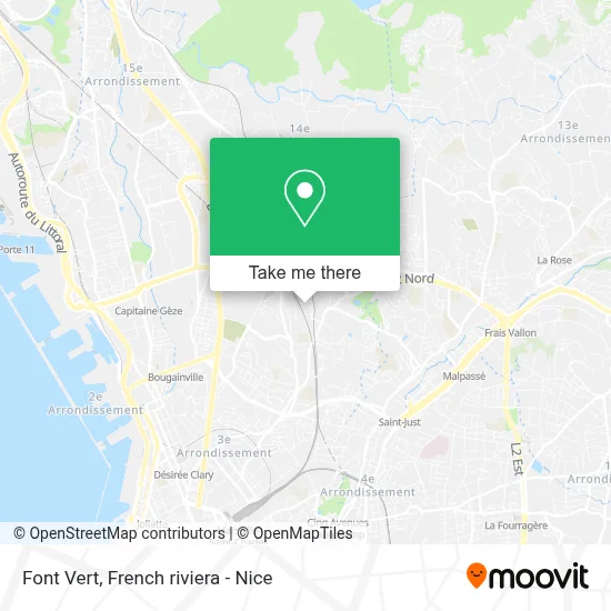 Font Vert map
