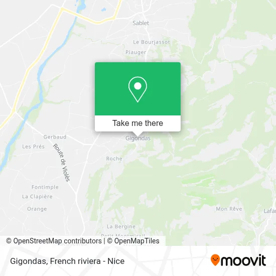 Gigondas map