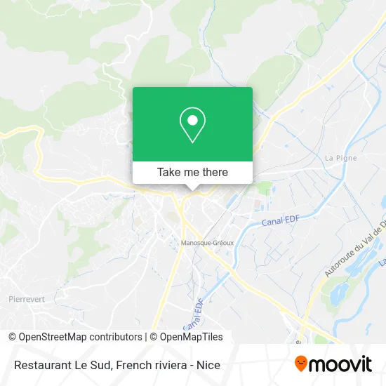 Restaurant Le Sud map