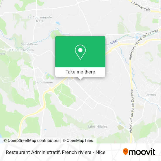 Restaurant Administratif map