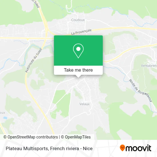 Plateau Multisports map