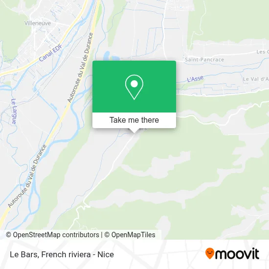 Le Bars map