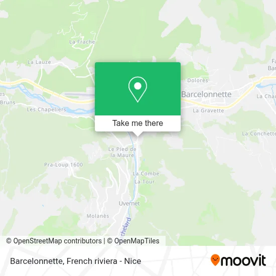 Barcelonnette map