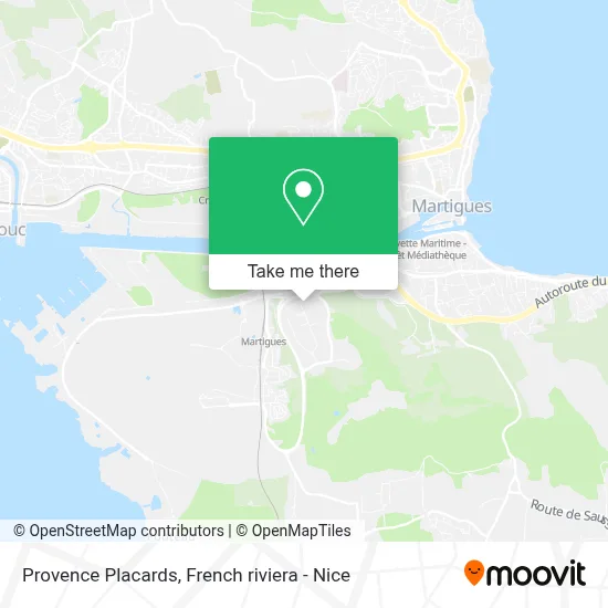 Provence Placards map