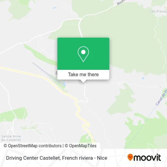 Driving Center Castellet map