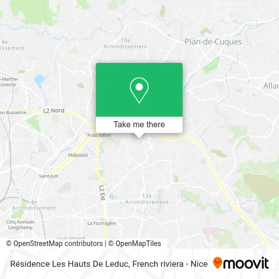 Résidence Les Hauts De Leduc map