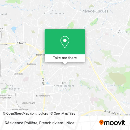 Résidence Pallière map