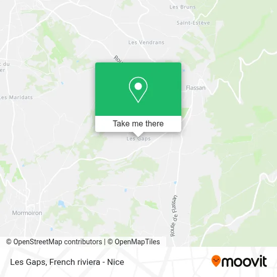 Les Gaps map