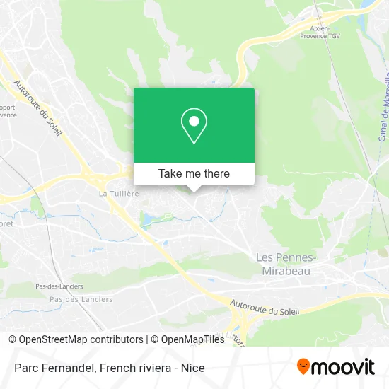 Parc Fernandel map