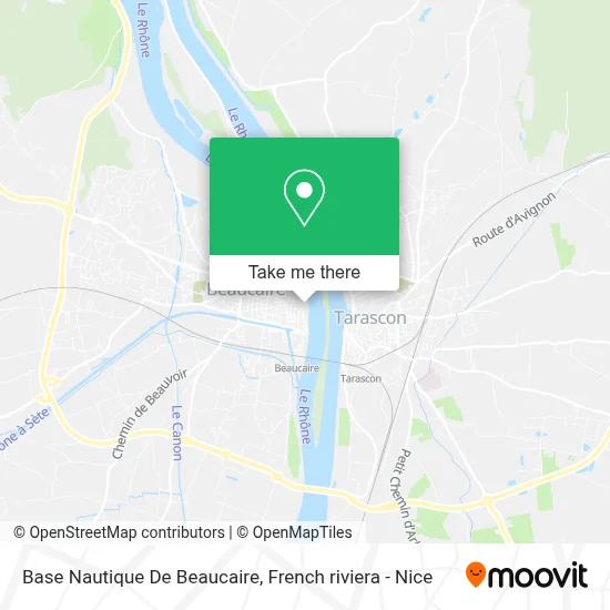Base Nautique De Beaucaire map