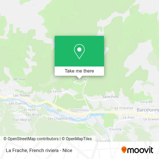 La Frache map