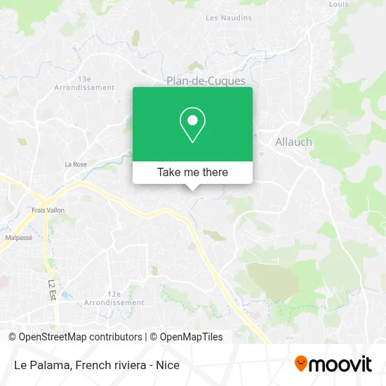 Le Palama map