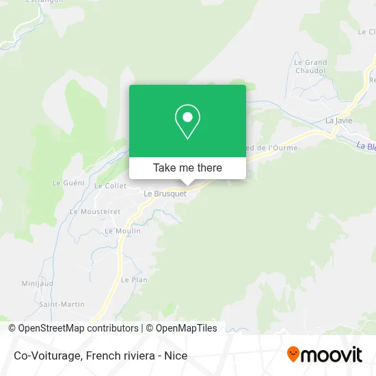 Co-Voiturage map