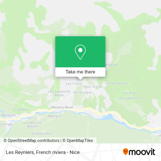 Les Reyniers map