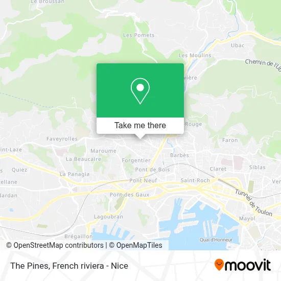 Les Pins map