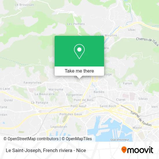 Le Saint-Joseph map