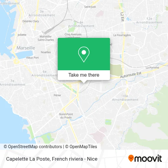 Capelette La Poste map