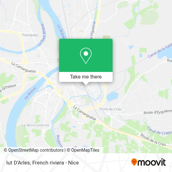 Iut D'Arles map