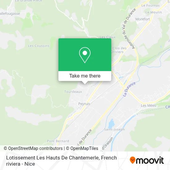 Lotissement Les Hauts De Chantemerle map