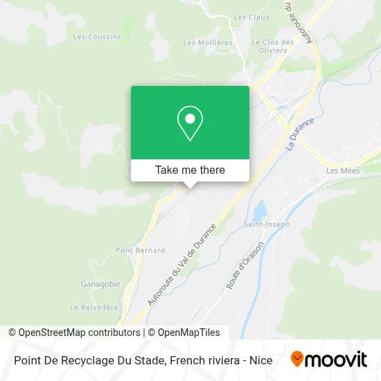 Point De Recyclage Du Stade map